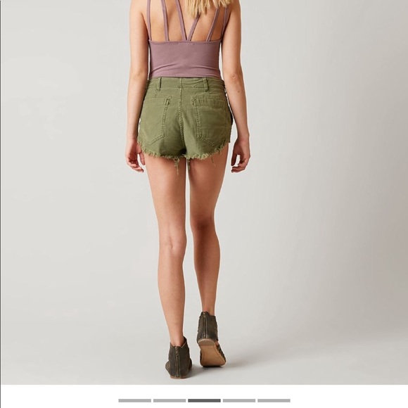 Free people green shorts - Picture 7 of 8